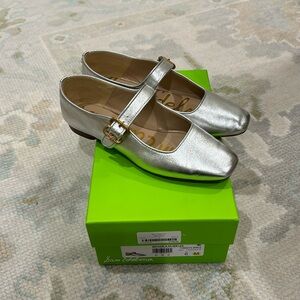 Sam Edelman Michaela flats in silver